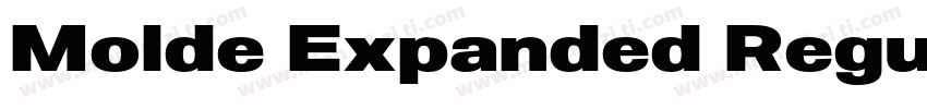 Molde Expanded Regular字体转换